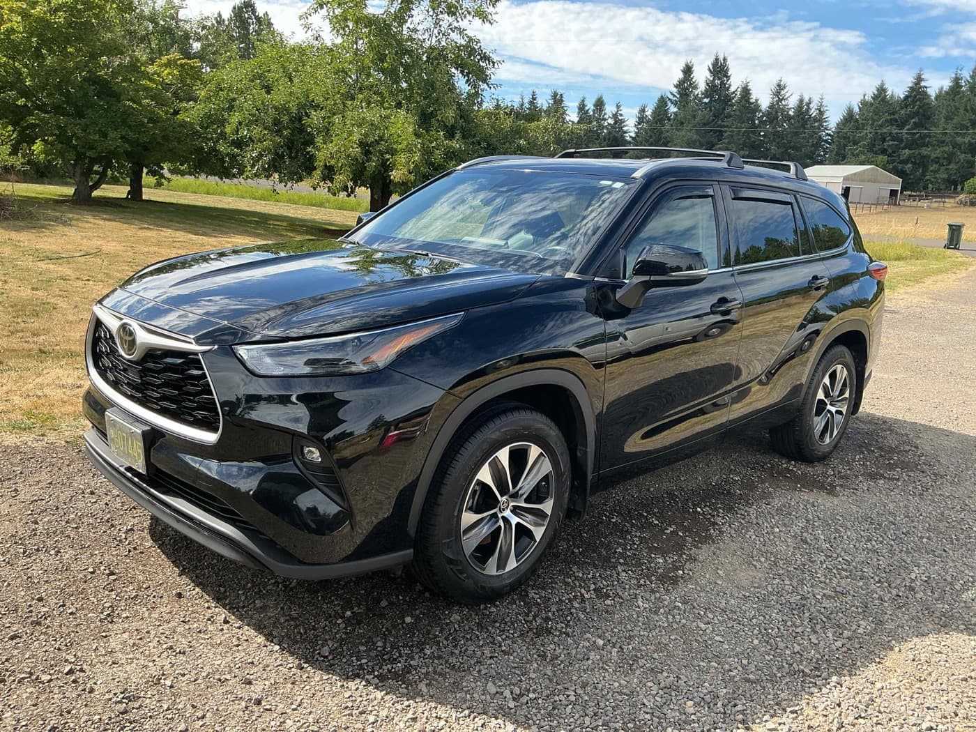 Freshly detailed Toyota with a mirror-gloss finish in Eugene, Oregon
